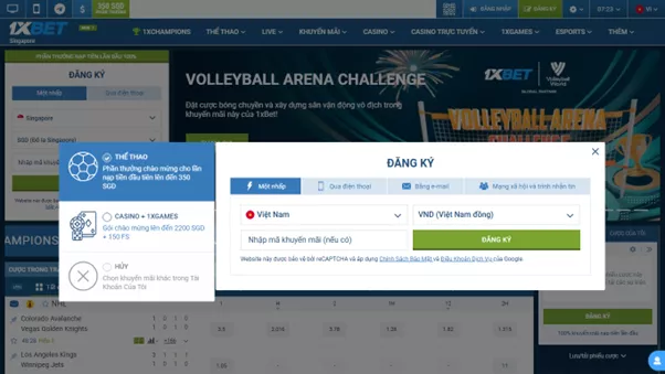 Cách đăng ký trên trang web 1xbet trực tuyến_1xbet
